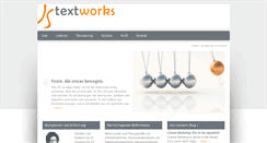 Desktop Screenshot of js-textworks.de